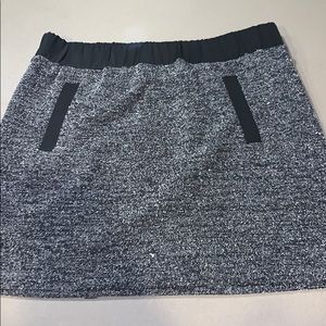 Loft Black/white mini Skirt